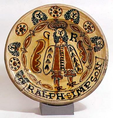 Cuenco decorado de Metropolitan Slipware, c.1680 de Ralph Simpson